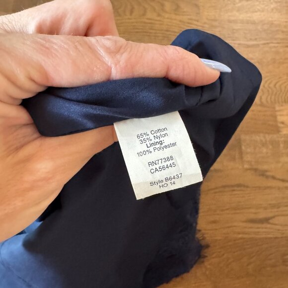 Madewell Navy Blue Lace Shift dress - Size 10 - Picture 10 of 13